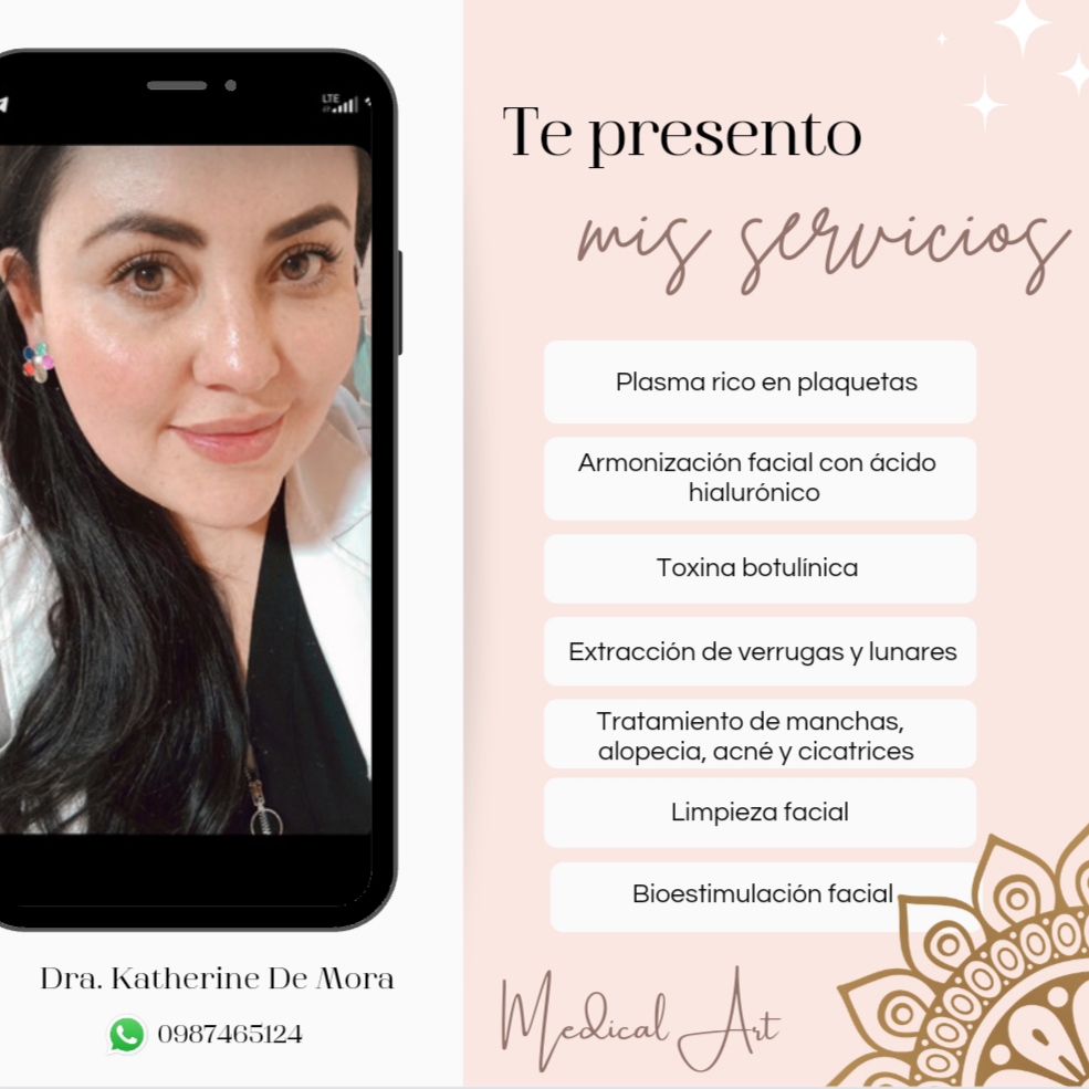 MEDICINA ESTÉTICA, Limpieza facial, Dermaplaning, Skinbooster, Tratamiento de acné y ros�cea,  Tratamiento de manchas, Tratamiento de arrugas y líneas de expresión, Armonización facial con ácido hialurínico, Bioestimulación de colágeno, Hilos tensores, Tratamiento para la caída de cabello, Tratamiento de cicatrices, Tratamientos corporales, Reducción de medidas.